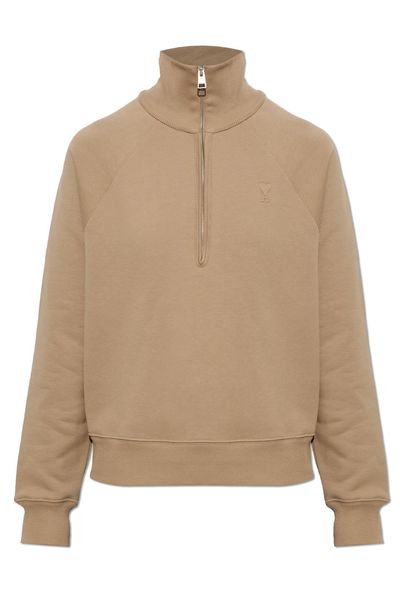 AMI Half Zip High Neck Sweatshirt