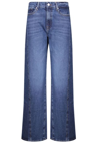 7 For All Mankind Wide-Leg Embellished Jeans