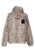 Ganni Leopard Print Hooded Jacket