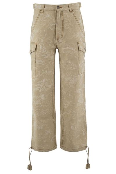 Etro Floral Jacquard Straight-Leg Jeans