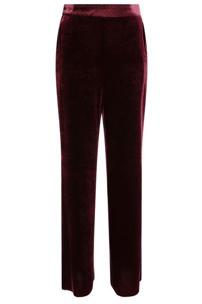 Etro Wide-Leg Velvet Palazzo Trousers