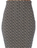 Balmain Monogram High-Waist Mini Skirt