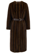 Max Mara Studio Fluffy-Textured Long Coat