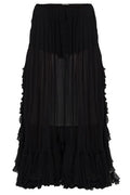 Chloé Sheer Ruffled Maxi Skirt
