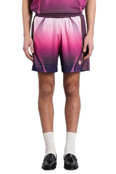 Casablanca Aubergine Gradient Elasticated Waistband Shorts