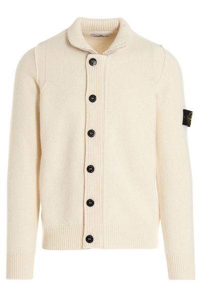 Stone Island Logo Patch Buttoned Cardigan