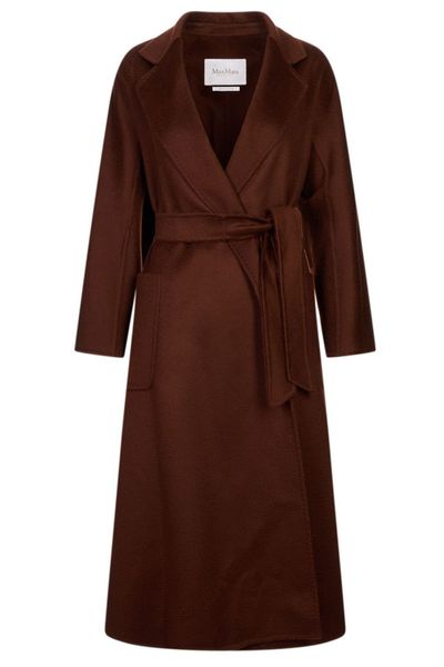 Max Mara Collared Belted Long Coat
