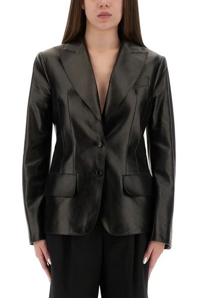 Tom Ford Single-Breasted Leather Jacket