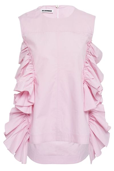 Jil Sander Tobi Ruffled Sleeveless Top