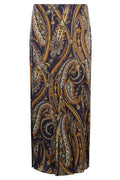 Etro Paisley Printed Satin Maxi Skirt