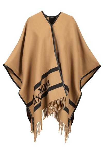 Max Mara Aris Fringed Edge Cape