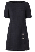 Givenchy 4G Plaque Tweed Dress