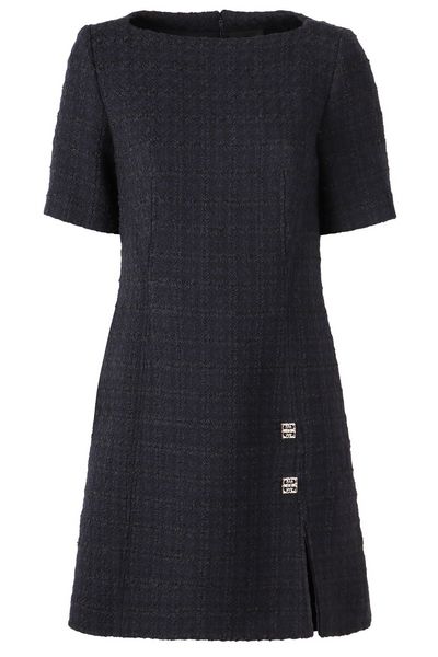 Givenchy 4G Plaque Tweed Dress