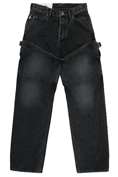 Ambush Detailed Mid-Rise Straight-Leg Jeans
