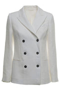 Brunello Cucinelli Double Breasted Long-Sleeved Blazer