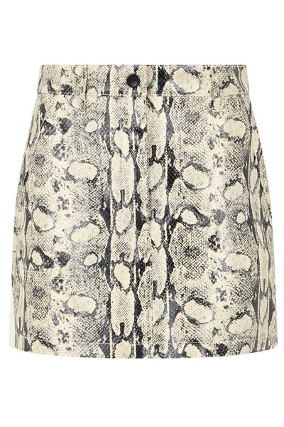 Alberta Ferretti Animal-Pattern Mini Skirt