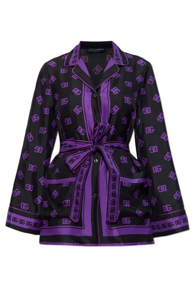 Dolce & Gabbana DG All-Over Printed Twill Vanity Shirt