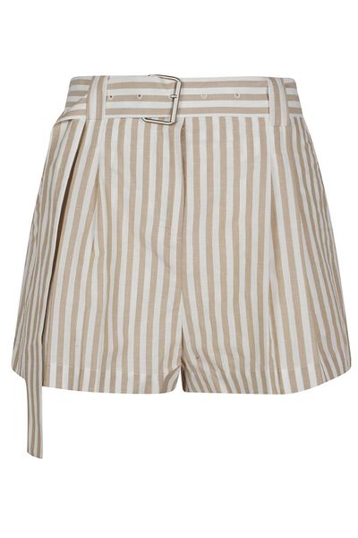 Iro Anemone Striped Belted Shorts