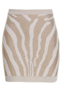 Balmain Zebra-Printed Mini Skirt
