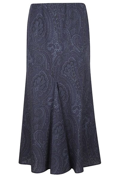 Etro Paisley Flared Skirt