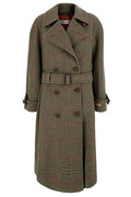 Golden Goose Deluxe Brand Checked Double-Breasted Belted Coat