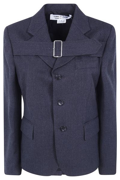 Comme des Garçons Single Breasted Belted Jacket