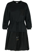 Moncler Layered Drawstring Waist Dress
