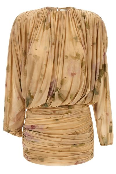 Magda Butrym 07 Floral Draped Mini Dress