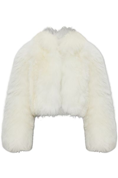 Alaïa Shearling Cropped Jacket