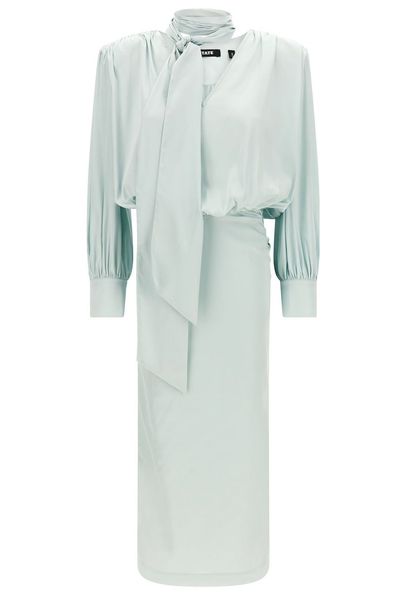 ROTATE Ruched Scarf Long Dress