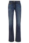 Palm Angels Logo-Embroidered Whiskering Effect Jeans