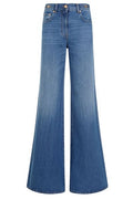 Versace Medusa 95 Logo-Engraved Mid-Rise Flared Jeans