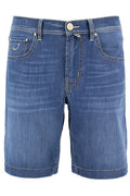 Jacob Cohen Faded Denim Bermuda Shorts