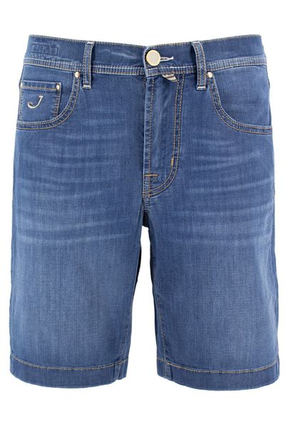 Jacob Cohen Faded Denim Bermuda Shorts