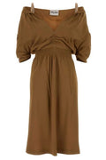 Miu Miu V-Neck Midi Dress
