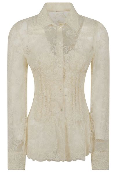 Ermanno Scervino Floral Lace Shirt