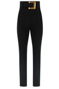 Balmain Belted Stretch Trousers