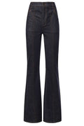 Self-Portrait High-Rise Flared Jeans