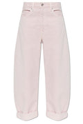 Frame Bubble Wide-Leg Jeans