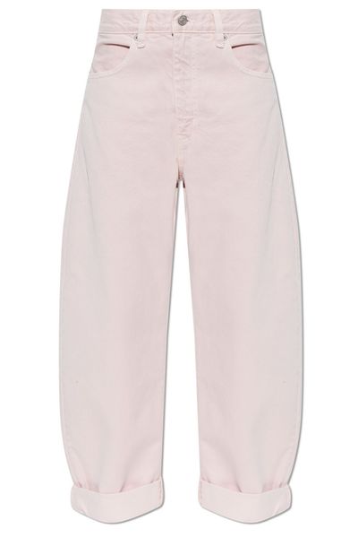Frame Bubble Wide-Leg Jeans
