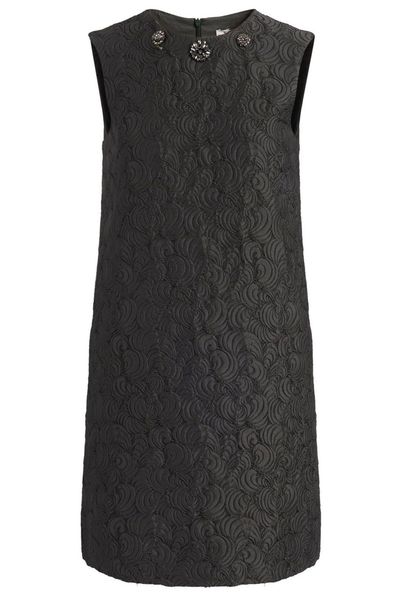 'S Max Mara Stmvicolo Crewneck Poplin Mini Dress