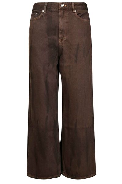 Ganni Overdyed Heavy Denim Baggy Jeans