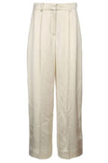 Totême Wide Leg Pleated Trousers