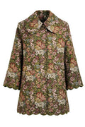 Farm Rio Floral Jacquard Coat