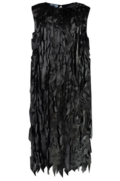 Prada Sablé Crewneck Sleeveless Dress