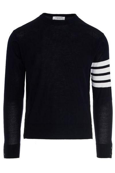 Thom Browne 4-Bar Striped Sweater