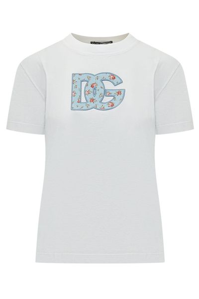 Dolce & Gabbana DG Printed Patch Jersey T-Shirt
