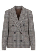 Brunello Cucinelli Prince Of Wales Double-Breasted Blazer