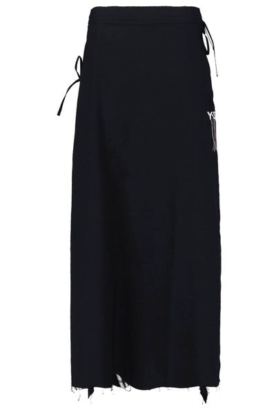 Y-3 Sport Uniform Raw Cut 3 Stripes Skirt