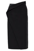 Jil Sander Draped Wrap Midi Skirt